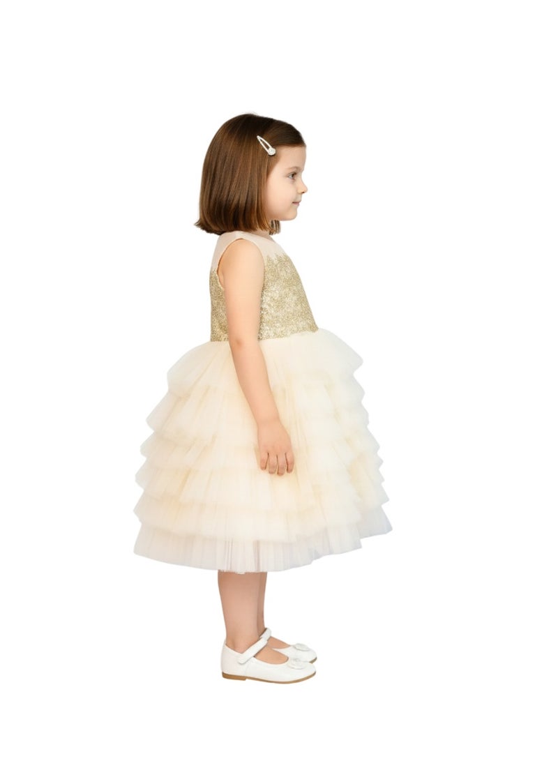 D'Daniela Tiered Tulle Dress - Image 3